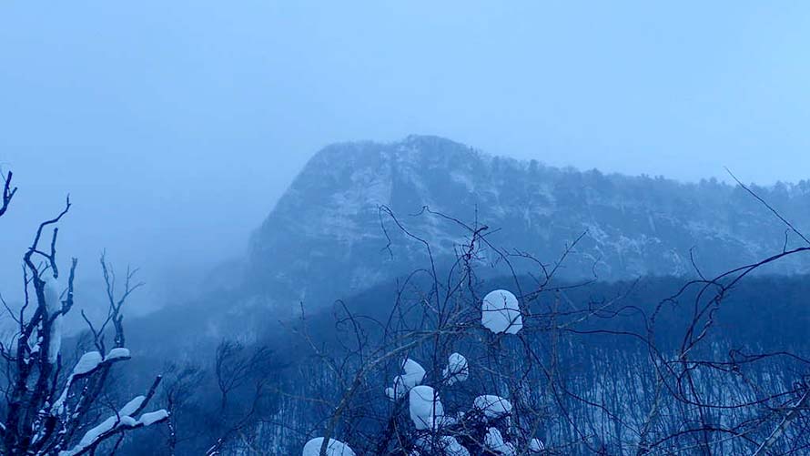 風雪の磐司尾根