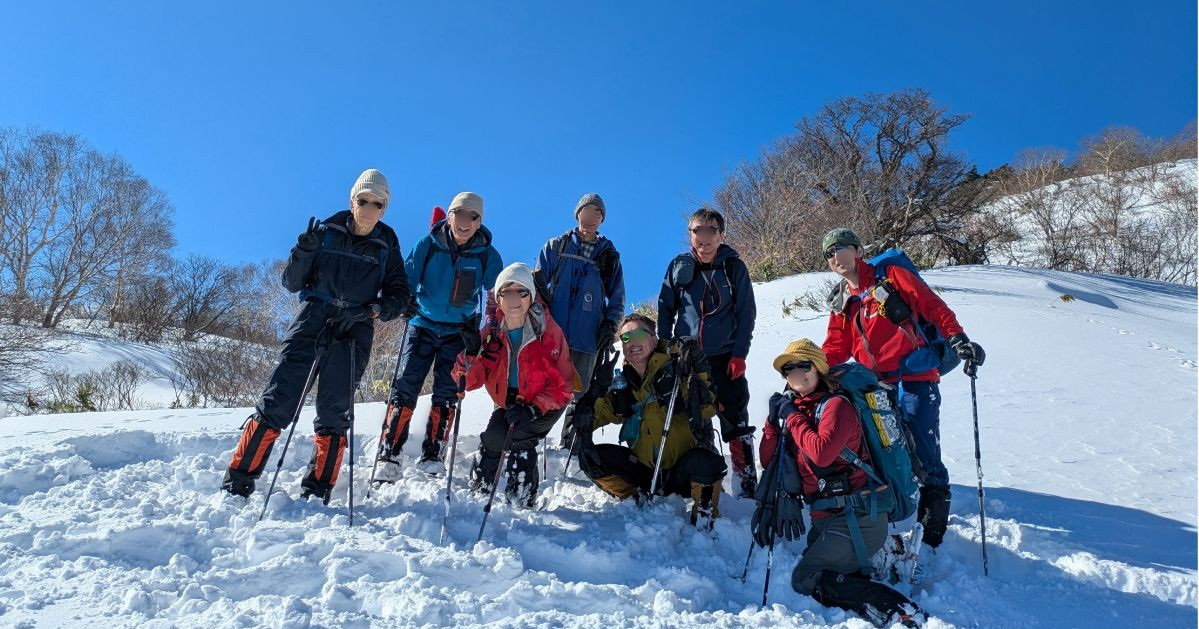 名号峰　残念ながら樹氷は見られず