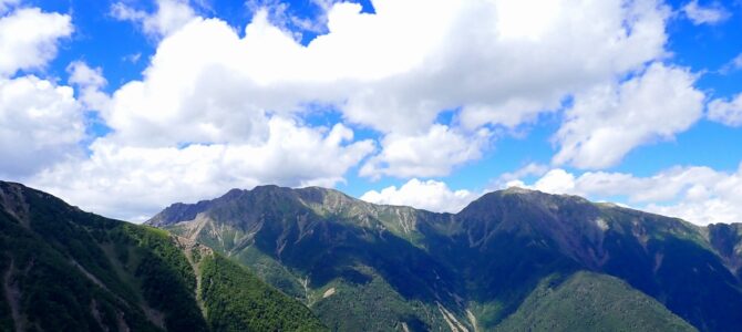 南アルプス 荒川三山と赤石岳